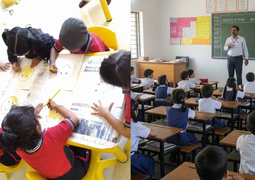 difference between montessori and traditional education